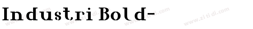 Industri Bold字体转换